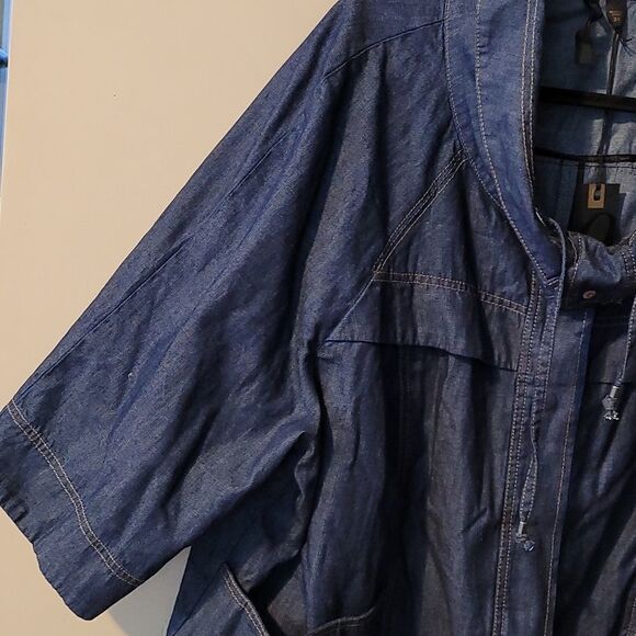 Georgeous Nine West Jean Jacket 3X NWT - Picture 4 of 8